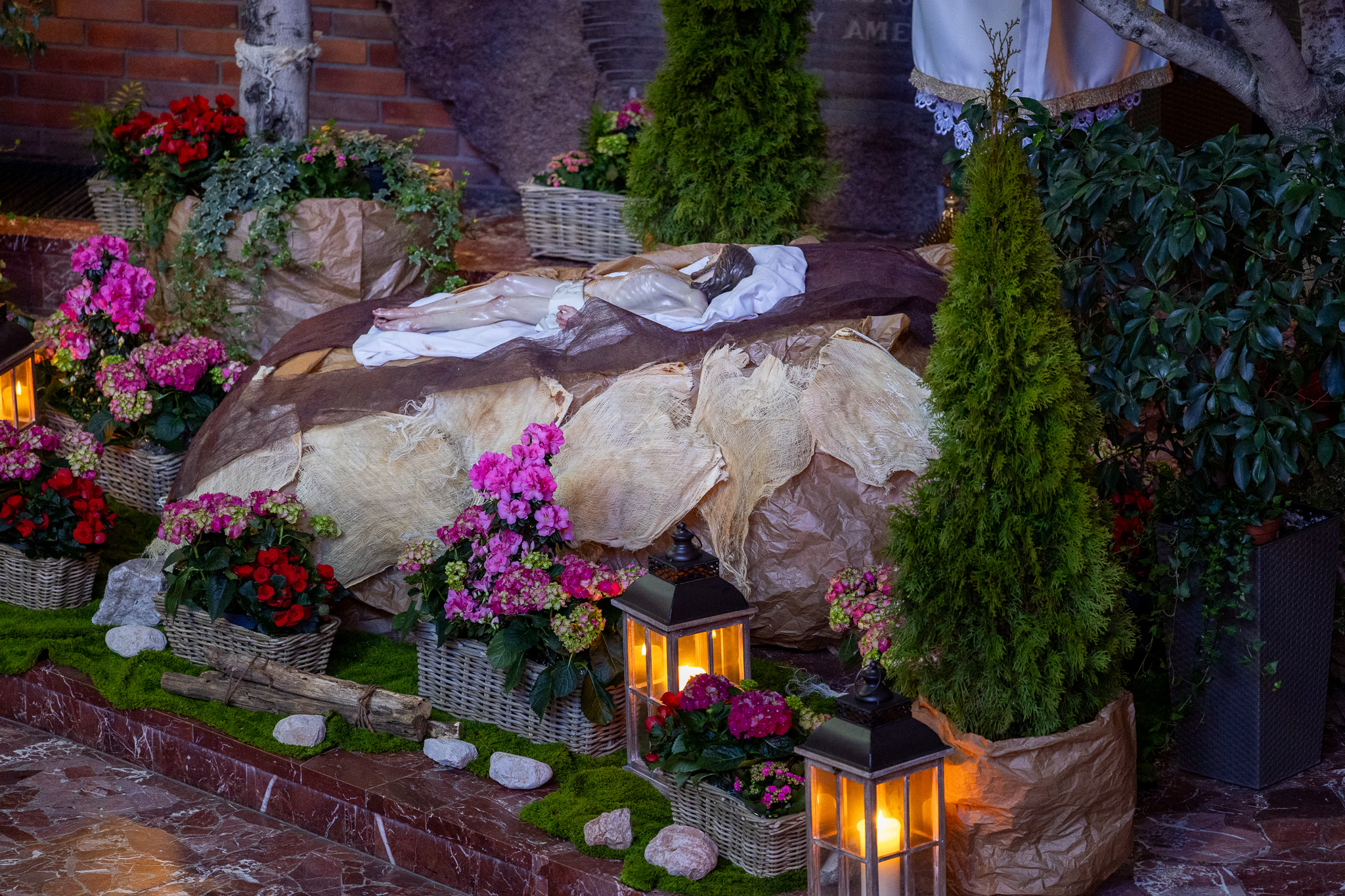 Grób Pański w kościele św. Maksymiliana Męczennika w Oświęcimiu